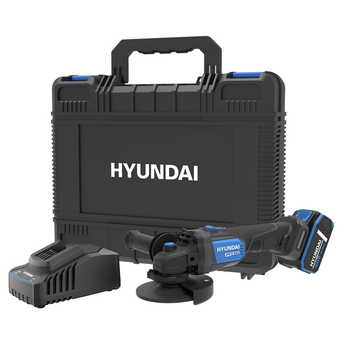 CORDLESS ANGLE GRINDER HYUNDAI AG20X-125FT 20 V, CASE, 125 mm, 4.00 Ah