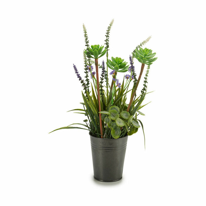 Decorative Plant Ibergarden Metal Plastic Lavendar 13 x 40 x 13 cm (12 Units)