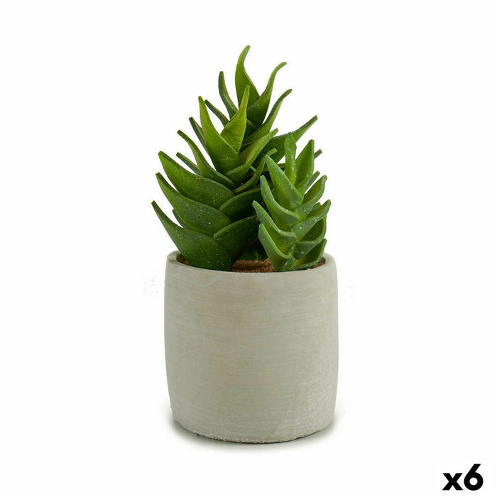 Decorative Plant Ibergarden Plastic Succulent 12 x 24 x 12 cm (6 Units)