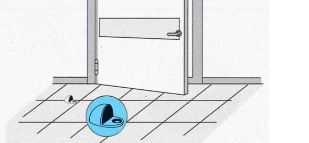 STOPPER FLOOR CHROME