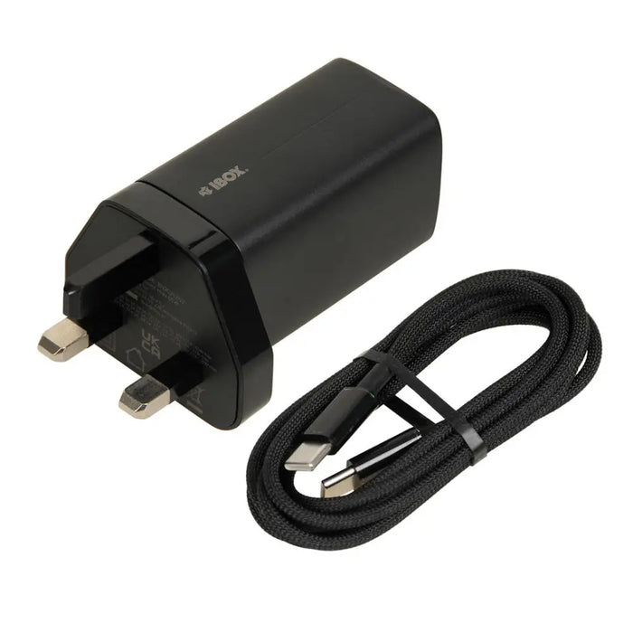 iBOX C-65 Black GaN 65W universal charger UK plug - ChargersLAD-SIC<<<Power supplies for phonesLAD<<<ActionPL