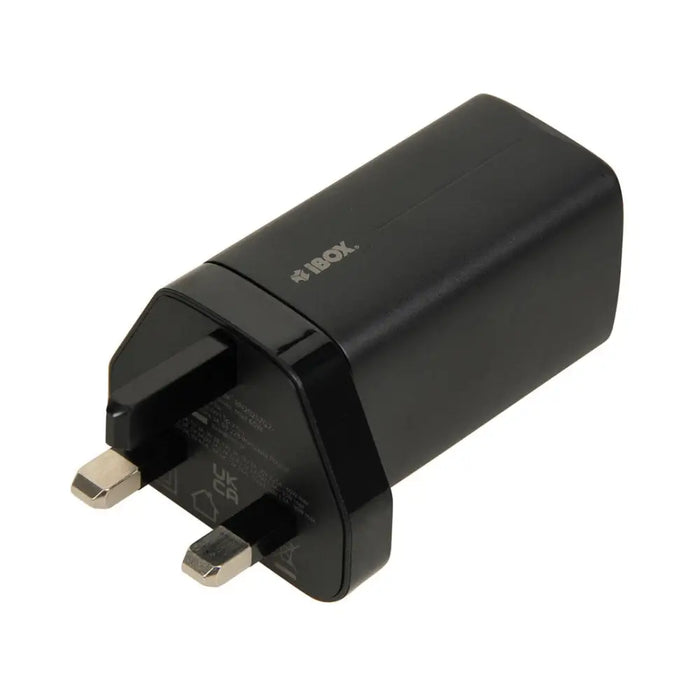 iBOX C-65 Black GaN 65W universal charger UK plug - ChargersLAD-SIC<<<Power supplies for phonesLAD<<<ActionPL