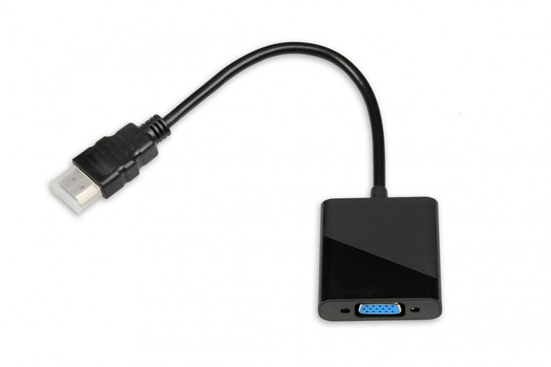 iBox IAHV01 video cable adapter HDMI Type A (Standard) VGA (D-Sub) Black