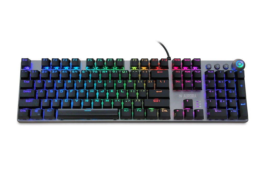 iBox Aurora K-4 keyboard USB QWERTY Black