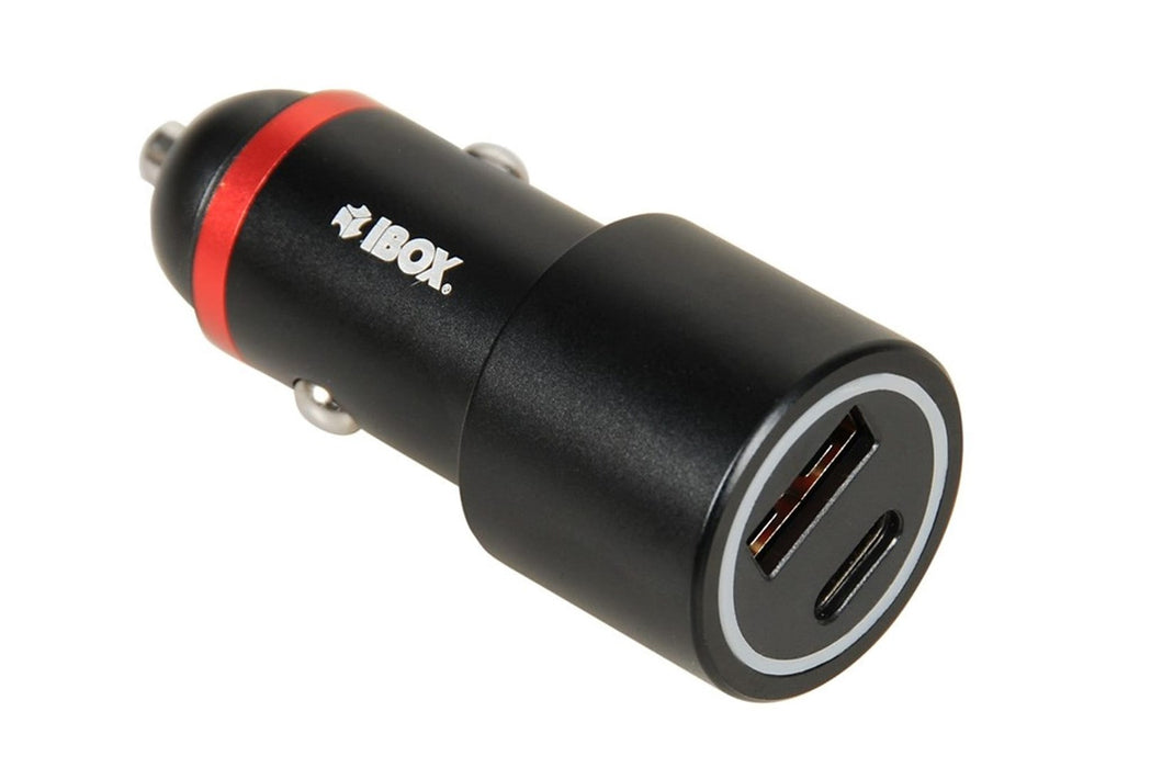 iBox ICC20 mobile device charger Smartphone, Smartwatch, Tablet Black Cigar lighter Fast charging Auto