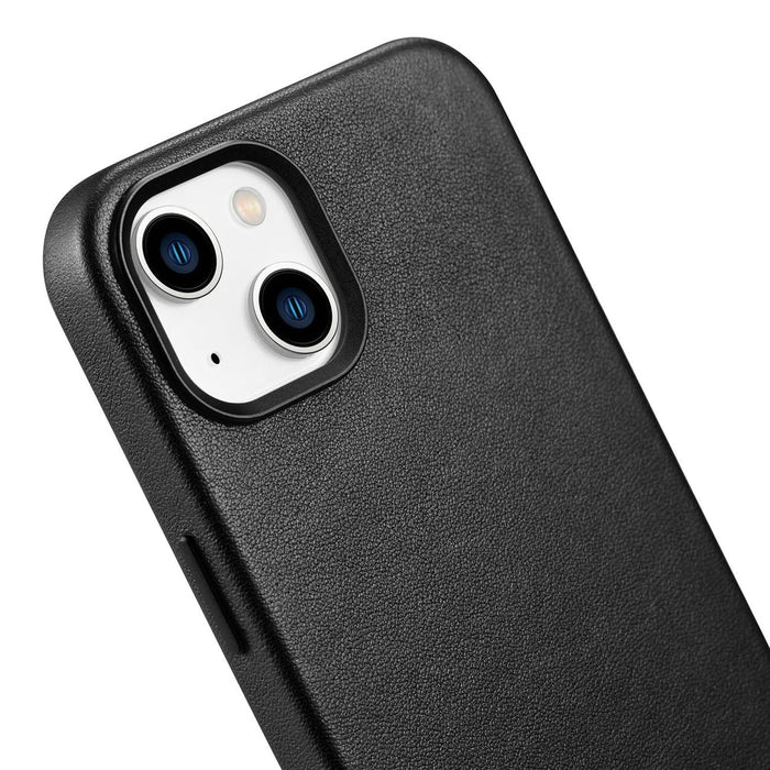 iCarer Case Leather cover for iPhone 14 black (WMI14220705-BK) (MagSafe compatible) - Cell phone cases