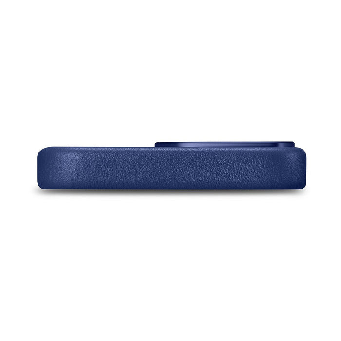 iCarer Case Leather Cover Genuine Leather Case for iPhone 14 Pro Max blue (WMI14220708-BU) (MagSafe compatible) - Cell