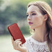iCarer CE Oil Wax Premium Leather Folio Case Leather Case iPhone 14 Pro Magnetic Flip MagSafe Red (AKI14220706-RD)