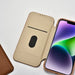 iCarer CE Premium Leather Folio Case iPhone 14 magnetic flip case MagSafe brown (WMI14220713-BN) - Cell phone cases
