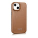 iCarer CE Premium Leather Folio Case iPhone 14 magnetic flip case MagSafe brown (WMI14220713-BN) - Cell phone cases