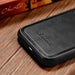 iCarer Leather Oil Wax case for iPhone 14 Pro Max leather case black (WMI14220720-BK) - Cell phone cases