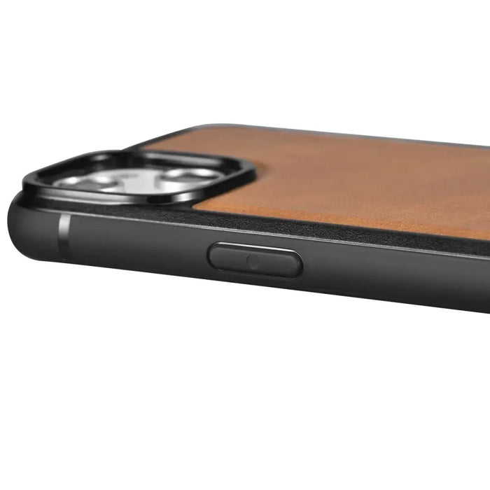iCarer Leather Oil Wax case for iPhone 14 Pro Max leather cover brown (WMI14220720-TN) - Cell phone cases