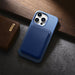 iCarer Litchi Premium Leather Case iPhone 14 Pro Magnetic Leather Case with MagSafe Light Blue (WMI14220710-LB) - Cell