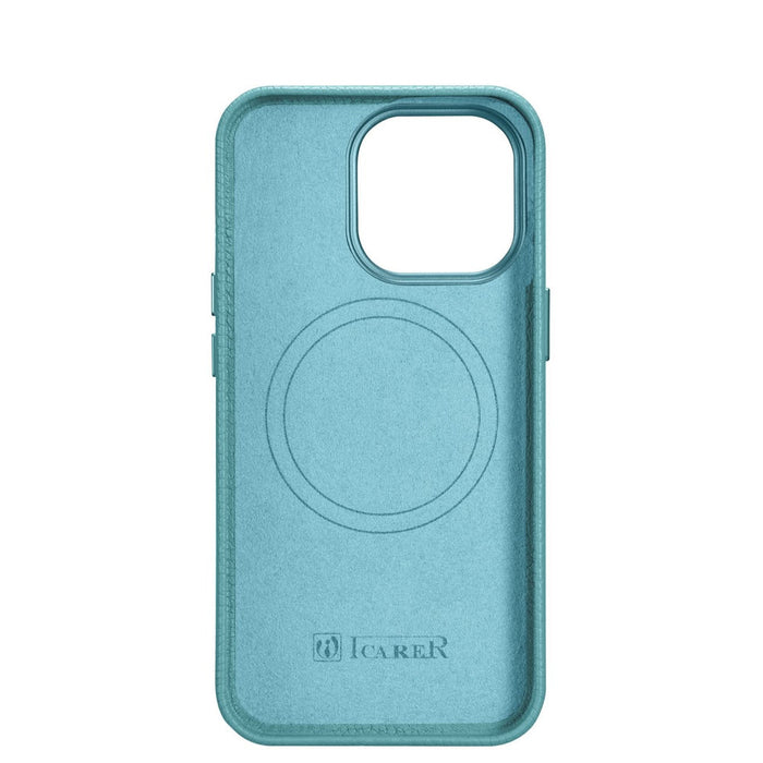 iCarer Litchi Premium Leather Case iPhone 14 Pro Max Magnetic Leather Case with MagSafe Green (WMI14220712-GN) - Cell