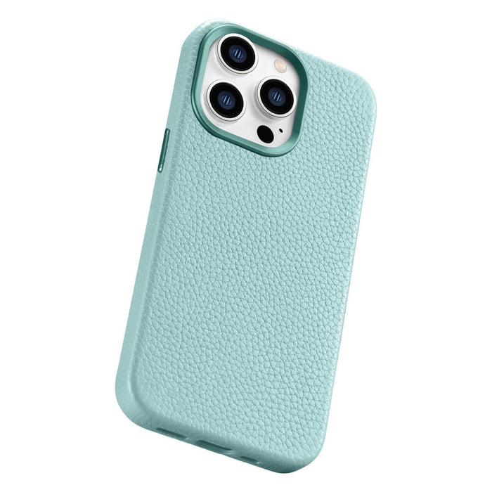 iCarer Litchi Premium Leather Case iPhone 14 Pro Max Magnetic Leather Case with MagSafe Green (WMI14220712-GN) - Cell