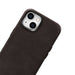 iCarer Oil Wax Premium Leather Case magnetic leather case iPhone 14 with MagSafe brown (WMI14220701-BN) - Cell phone