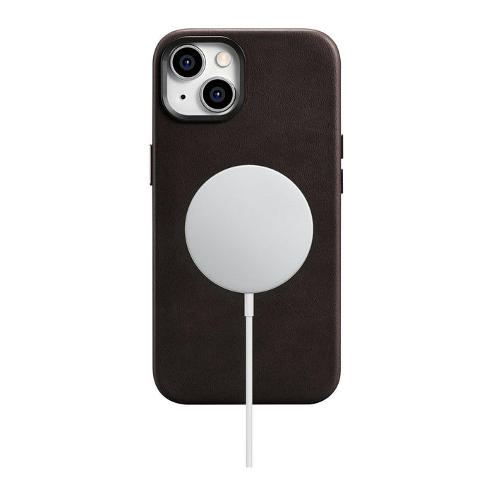 iCarer Oil Wax Premium Leather Case magnetic leather case iPhone 14 with MagSafe brown (WMI14220701-BN) - Cell phone