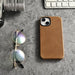 iCarer Oil Wax Premium Leather Case magnetic leather iPhone 14 case with MagSafe brown (WMI14220701-TN) - Cell phone