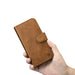 iCarer Oil Wax Wallet Case 2in1 Cover iPhone 14 Pro Max Leather Flip Cover Anti-RFID brown (WMI14220724-TN) - Cell