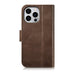iCarer Oil Wax Wallet Case 2in1 Cover iPhone 14 Pro Max Leather Flip Cover Anti-RFID brown (WMI14220724-BN) - Cell
