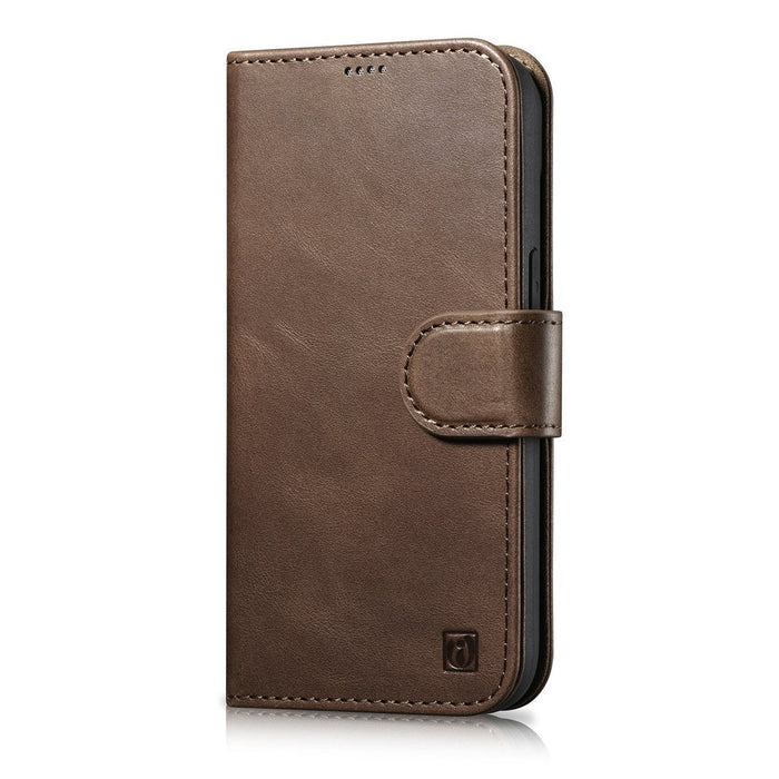 iCarer Oil Wax Wallet Case 2in1 Cover iPhone 14 Pro Max Leather Flip Cover Anti-RFID brown (WMI14220724-BN) - Cell