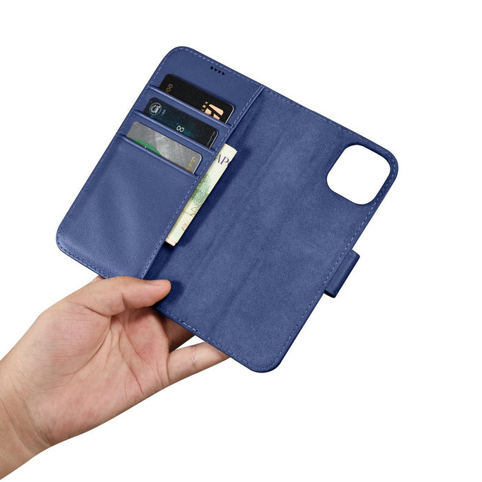 iCarer Wallet Case 2in1 Case iPhone 14 Anti-RFID Leather Flip Case Blue (WMI14220725-BU) - Cell phone cases
