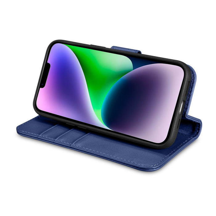 iCarer Wallet Case 2in1 Case iPhone 14 Anti-RFID Leather Flip Case Blue (WMI14220725-BU) - Cell phone cases