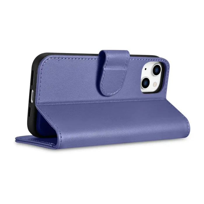 iCarer Wallet Case 2in1 Case iPhone 14 Leather Flip Cover Anti-RFID Light Purple (WMI14220725-LP) - Cell phone cases