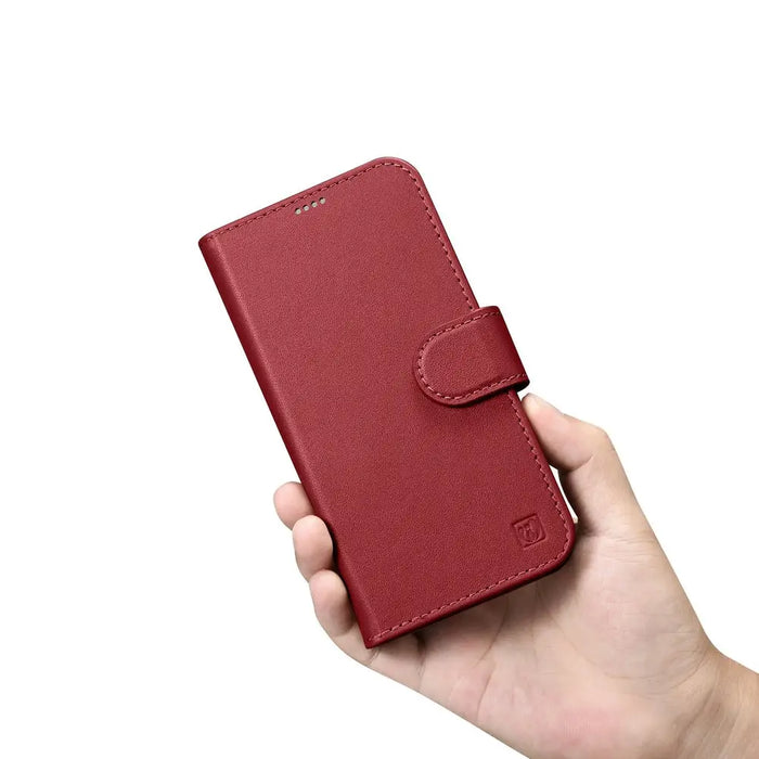 iCarer Wallet Case 2in1 iPhone 14 Pro Leather Flip Case Anti-RFID red (WMI14220726-RD) - Cell phone cases