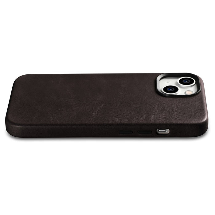 iCarer Oil Wax Premium Leather Case iPhone 14 Plus Magnetic Leather Case with MagSafe Brown (WMI14220703-BN)