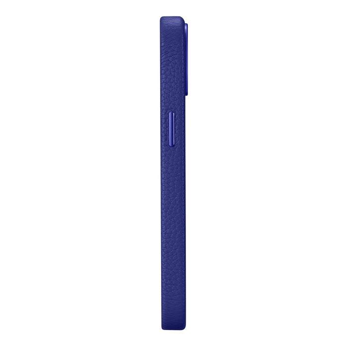 iCarer Litchi Premium Leather Case iPhone 14 Magnetic Leather Case with MagSafe Dark Blue (WMI14220709-DB)