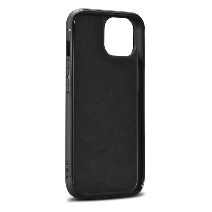 iCarer Leather Oil Wax case covered with natural leather for iPhone 14 Plus brown (WMI14220719-TN)
