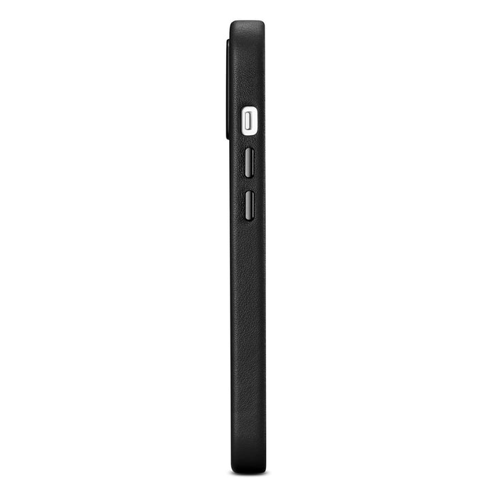 iCarer Case Leather cover for iPhone 14 Plus genuine leather case black (compatible with MagSafe)