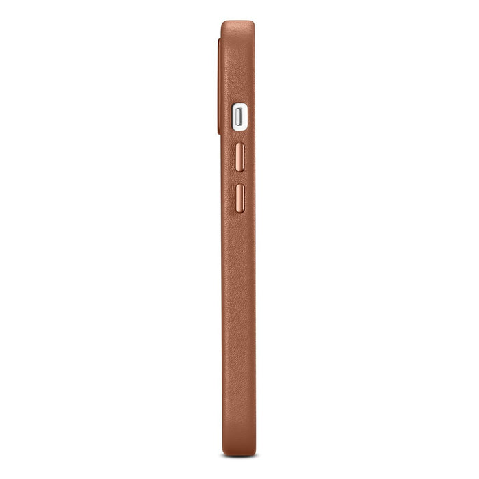 iCarer Case Leather Case Cover for iPhone 14 Plus Brown (MagSafe Compatible)