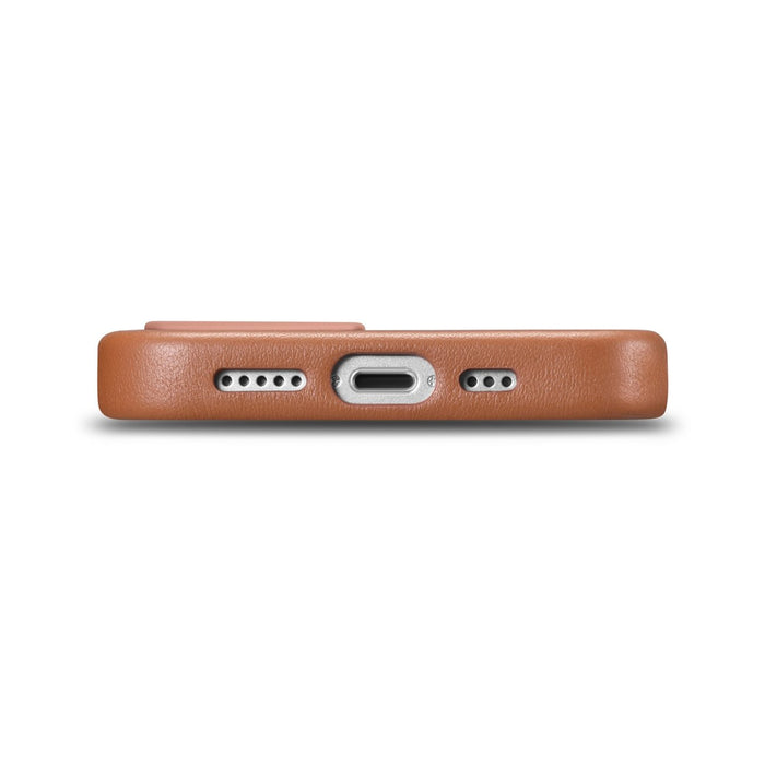 iCarer Case Leather Case Cover for iPhone 14 Plus Brown (MagSafe Compatible)