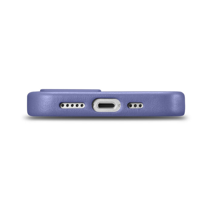 iCarer Case Leather Cover Genuine Leather iPhone 14 Plus Light Purple (MagSafe Compatible)