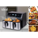 IDEAL Fat-free fryer double horizontal 9L 8 functions - including food drying - FryersAGD-FRY<<<Home Appliance