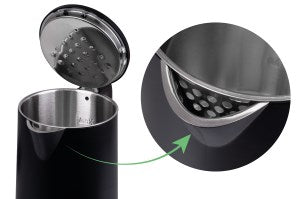 IDEAL Kettle 1.7 l, steel body, power 1500 W, black