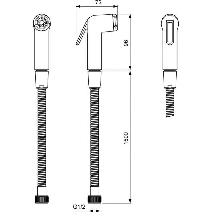 HYGIENIC SHOWER SET IDEALSTANDARD BD130AA