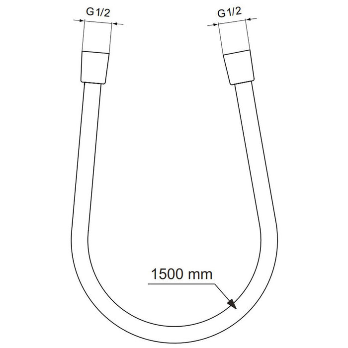 HOSE IDEALSTANDARD IDEALFLEX 1500 BE150AA