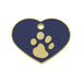 Identification plate for collar Imarc Heart Blue Golden - Домашни Животни<<<Дом Градина<<<BigBuy&&&Пътуване и