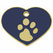 Identification plate for collar Imarc Heart Blue Golden - Домашни Животни<<<Дом Градина<<<BigBuy&&&Пътуване и