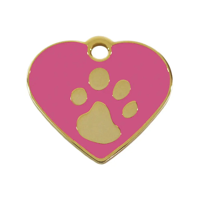 Identification plate for collar Imarc Heart Pink Golden - Домашни Животни<<<Дом Градина<<<BigBuy&&&Пътуване и