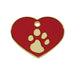 Identification plate for collar Imarc Heart Red Golden - Домашни Животни<<<Дом Градина<<<BigBuy&&&Пътуване и