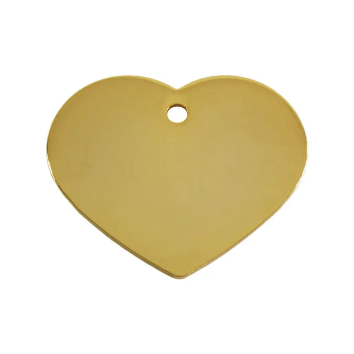 Identification plate for collar Imarc Heart Yellow Golden - Домашни Животни<<<Дом Градина<<<BigBuy&&&Пътуване и
