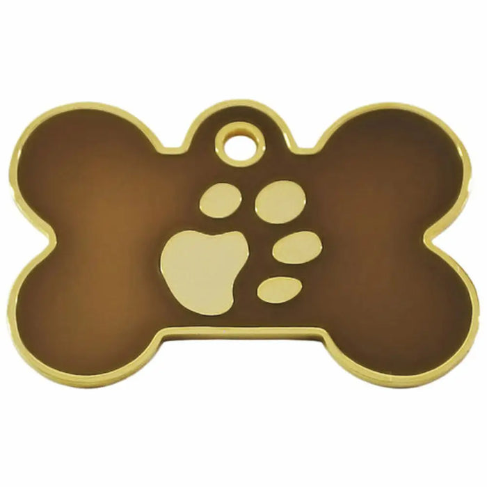 Identification plate Imarc Bone Brown Golden - Домашни Животни<<<Дом Градина<<<BigBuy&&&Пътуване и разходки<<<Домашни