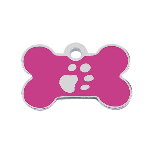 Identification plate Imarc Bone Pink Silver - Домашни Животни<<<Дом Градина<<<BigBuy&&&Пътуване и разходки<<<Домашни