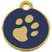 Identification plate Imarc Circle Blue Golden - Домашни Животни<<<Дом Градина<<<BigBuy&&&Пътуване и разходки<<<Домашни