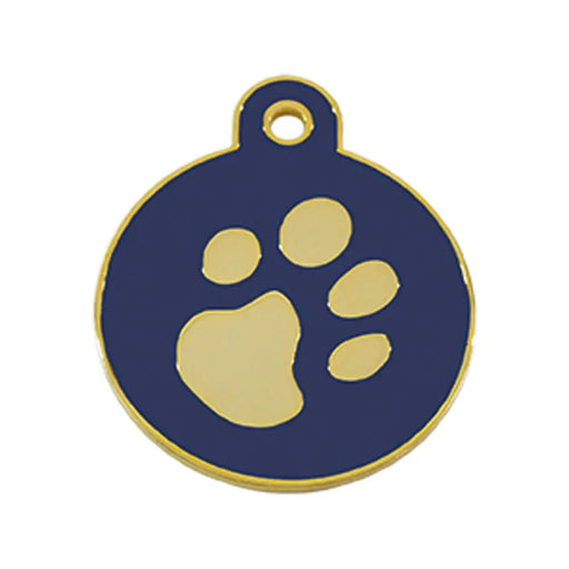 Identification plate Imarc Circle Blue Golden - Домашни Животни<<<Дом Градина<<<BigBuy&&&Пътуване и разходки<<<Домашни