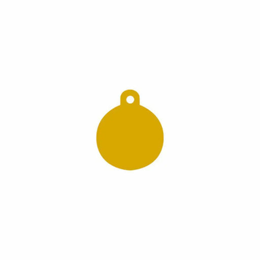 Identification plate Imarc Circle Yellow Golden - Пътуване и разходки<<<Домашни Животни<<<Дом Градина<<<BigBuy